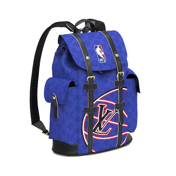 LV X Basket Backpack Christopher MM Blue