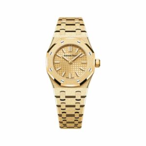 AP Royal Oak 67630BA.GG.1312BA.01 ‘Mini’ Frosted Yellow Gold Quartz